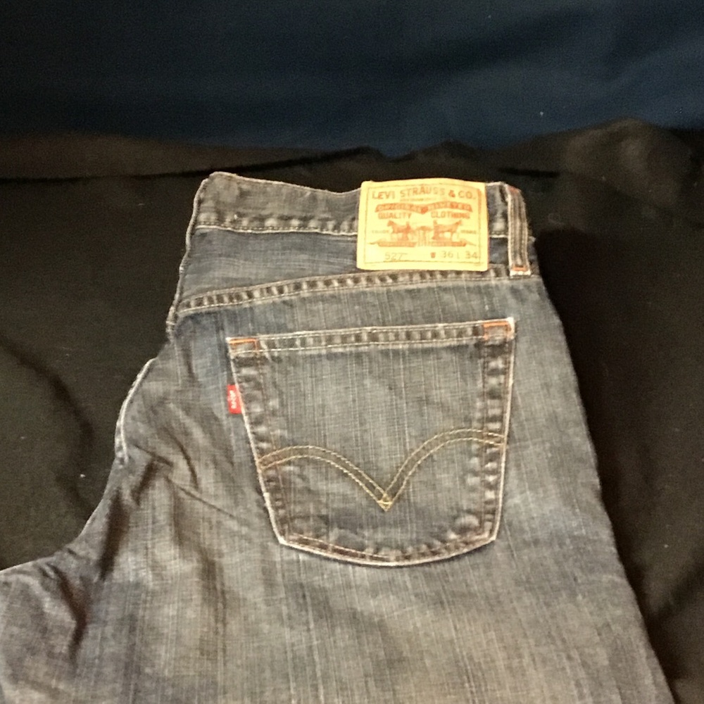 Levi's 527 Men's Denim Jeans - Faded Dark Blue Wash 36 x34